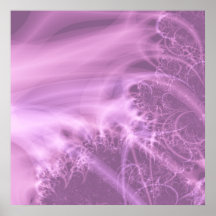 Gossamer · Fractal Art · Lavendar Poster
