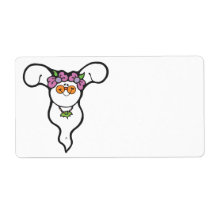 gost with bat necklace personalized shipping label
