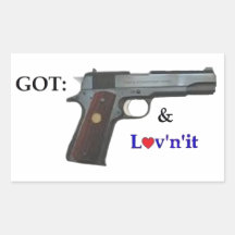 GOT: 1911 45 semi auto Stickers