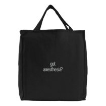 got anesthesia? canvas bags