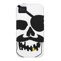 Got Arr? Pirate Skull iPhone 4 Covers