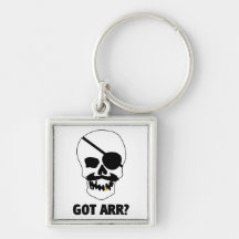 Got Arr? Pirate Skull Key Chains