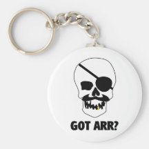 Got Arr? Pirate Skull Key Chains