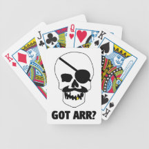 Got Arr? Pirate Skull Poker Deck