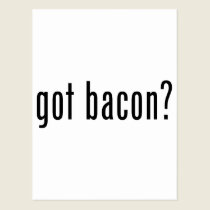 Got bacon postcards