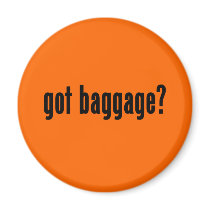 got baggage? refrigerator magnets