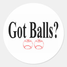 Got Baseballs Stickers