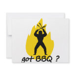 got BBQ? with flame icon Custom Announcement