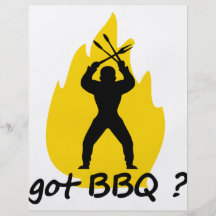 got BBQ? with flame icon Personalized Flyer