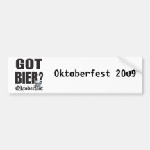 Got Bier? Bumper Stickers