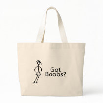 Got Boobs (Stick Girl) Canvas Bag