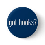 got books? pinback button