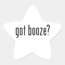 got booze? star stickers