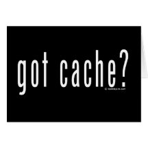 got cache? greeting card