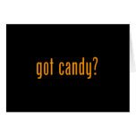 got candy? black note card