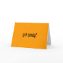 got candy? orange greeting card