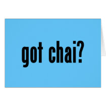 got chai? greeting card