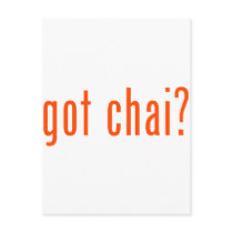 got chai? postcard