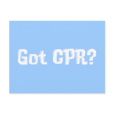 Got CPR Gifts Postcards by Funny_Gifts