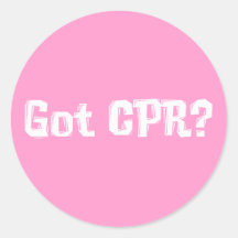 Got CPR Gifts Round Sticker