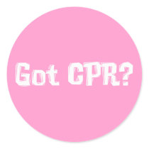 Got CPR Gifts Round Sticker
