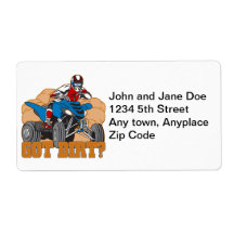 Got Dirt ATV Personalised Shipping Labels