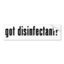 got disinfectant?