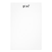 got evil? custom stationery