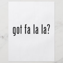 got fa la la? custom flyer