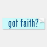 got faith? bumper stickers