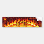 got fire red sticker bumper sticker