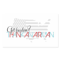 Got Freedom? Thank an Airman Rectangular Stickers