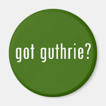 got guthrie? refrigerator magnets