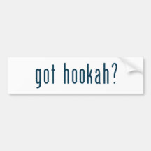 got hookah bumper stickers