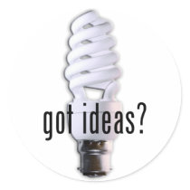 Got Ideas? Round Sticker