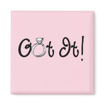 Got It Engagement Ring Fridge Magnets