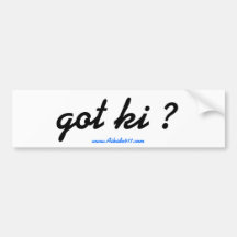 "got ki ?" Bumper Sticker