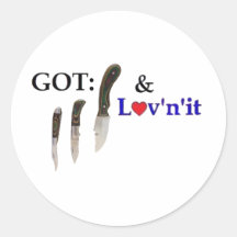 GOT knives Round Sticker