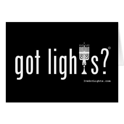 got lights? Note Card