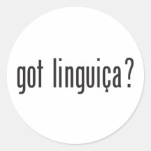 got linguica? round stickers