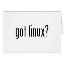 got linux? greeting cards
