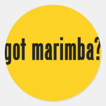 got marimba? stickers