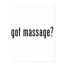 Got Massage? Postcards