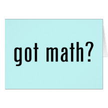 got math? greeting card