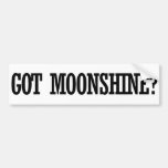 Got Moonshine Bumper Stickers