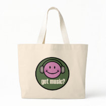 GOT MUSIC SMILE TOTE BAGS