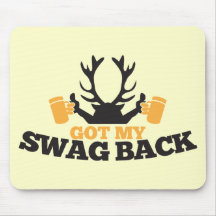 Got MY SWAG BACK!  reindeer buck with beers! Mouse Pad