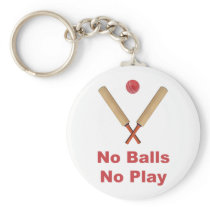 Got No Balls Play Cricket Keychain