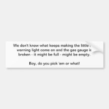 Got No Money Guide Anti-Theft Bumper Sticker 24