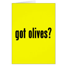 got olives? greeting card